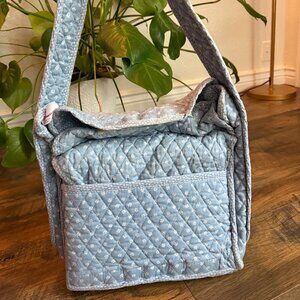 VTG 1983 Rare Quilted Diaper bag with blanket Cottagecore Earthy Floral Baby Bag